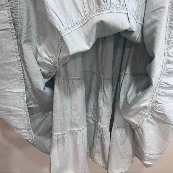 Tuckernuck Pomander Place Chambray Lola Midi Tank Dress, Blue, Tiered, XS - Picture 8 of 11